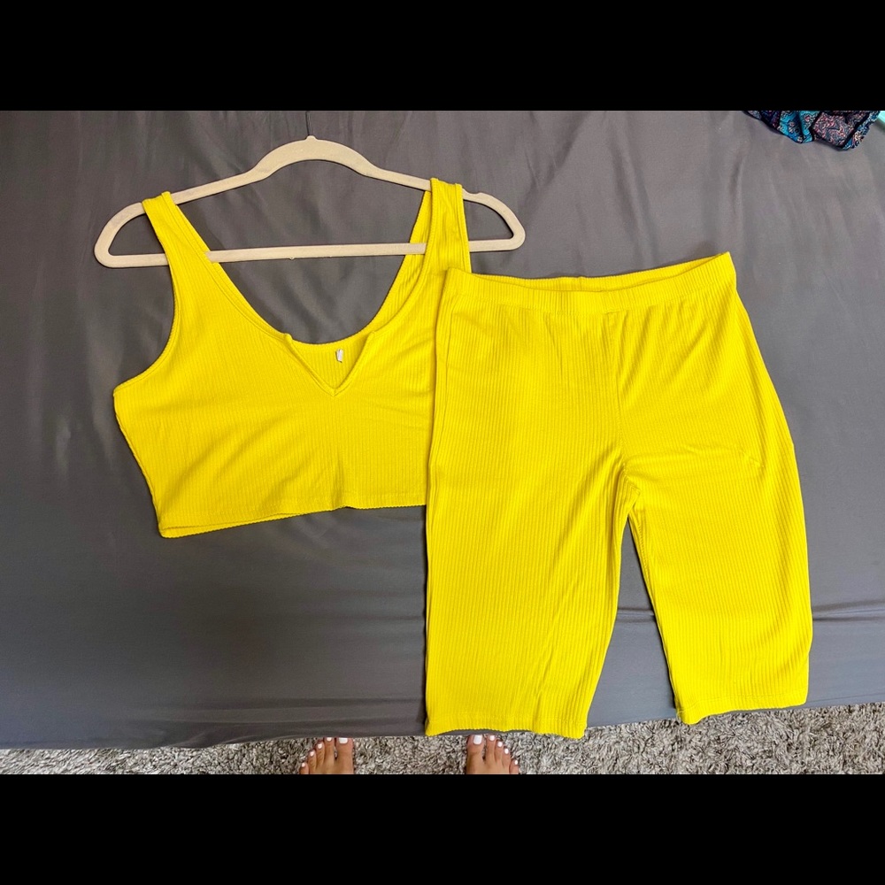 Yellow two piece set